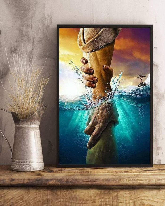 Jesus Savior Canvas, God Reaching Out Canvas