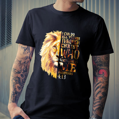 Philipper 4 13 - Christlicher Bibelvers - Geschenk für Männer und Frauen - T-Shirt