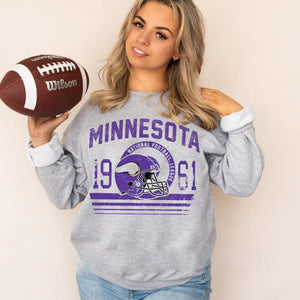 Minnesota Sweatshirt   Women's Minnesota Crewneck Pullover   Trip to Minnesota Long Sleeve   Minnesota Football T-shirt gift