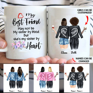 My Best Friend Is My Sister By Heart personalised gift customized mug coffee mugs gifts custom christmas mugs