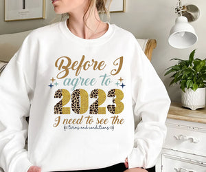 New Year Sweater, Happy 2023 Sweatshirt, Happy New Year 2023 Sweatshirt, New Year Party Sweatshirt, New Year Outfit, New Year Gift