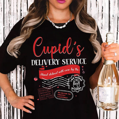 NICU L & D Nurse Valentine T-Shirt, Cute Cupid's Delivery Co Sweatshirt, NICU squad love Long Sleeve, Lot's of Love Neonatology Crew Hoodie Gift for friends