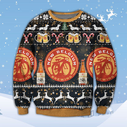 New Belgium Brewing Beer Ugly Sweater Christmas, Christmas Ugly Sweater, Christmas Gift, Gift Christmas 2024