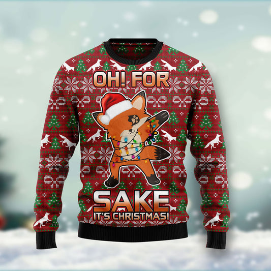 Oh For Fox Sake Ugly Christmas Sweater, Christmas Ugly Sweater,Christmas Gift,Gift Christmas 2024