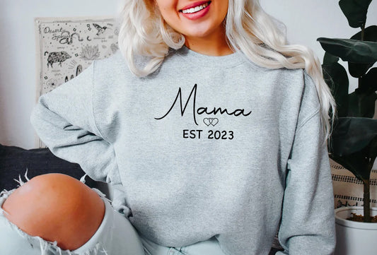 Personalized Est Grandma Sweatshirt, Grandma Gift, Mother's Day Sweatshirt, Mother's Day Gift, Granny Gift, New Granny Gift, Nana Shirt gift