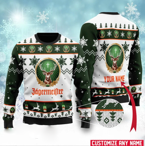 Personalized Jagermeister Ugly Knitted Ugly Christmas Sweater All Over Print Sweater Apparel Tshirt Hoodie Apparel,Christmas Ugly Sweater,Christmas Gift,Gift Christmas 2024