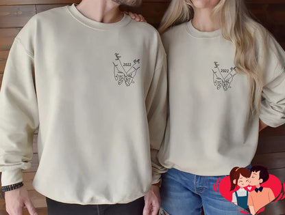 Personalized Daddy Sweatshirt, Gift For Daddy, Gift For Grandpa, Daddy Sweatshirt Kids Names Shirt