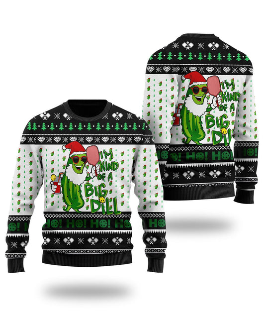 Pickleball Symol I'm Kind Of A Big Dill Noel, Christmas Ugly Sweater, Christmas Gift, Gift Christmas 2024