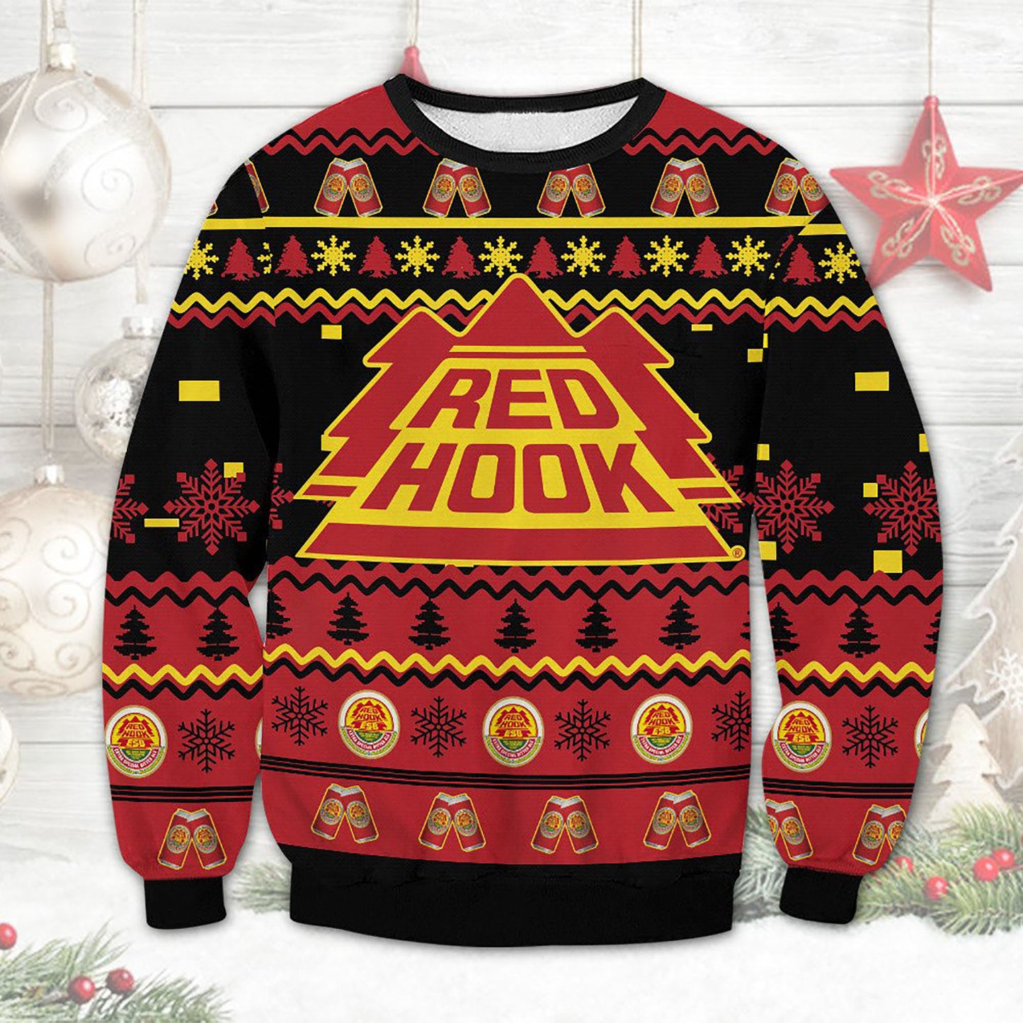 Redhook Brewery Christmas Ugly Sweater, Christmas Ugly Sweater, Christmas Gift, Gift Christmas 2024