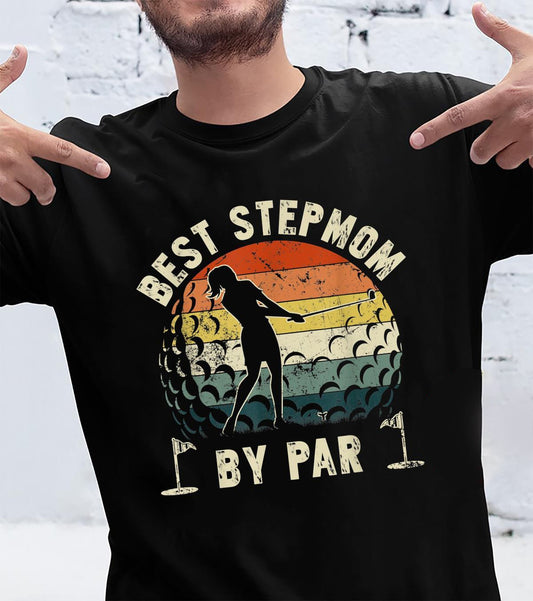 Retro Best Stepmom By Par Mother’s Day Distressed Shirt222