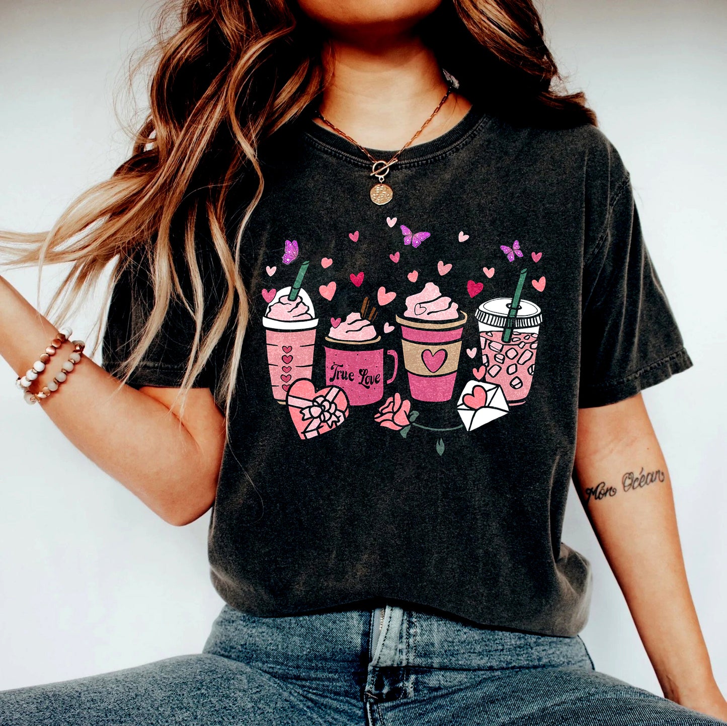 Retro Valentines Day Shirt,Valentines Day Shirts For Woman,Latte Valentine Shirt,Valentines Day Gift,Valentines Coffee Lover Gift
