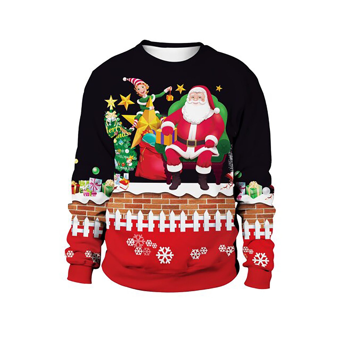 Santa Claus Christmas Sweater, Christmas Ugly Sweater, Christmas Gift, Gift Christmas 2024