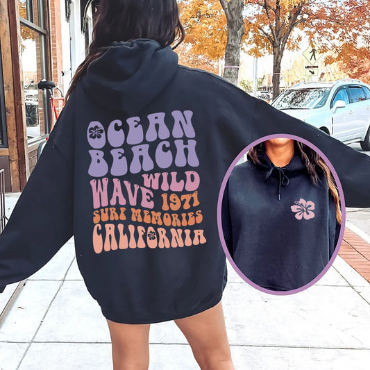 Siesta Beach Surf Memories South Malibu Catch Waves 1971 Pullover Hoodie