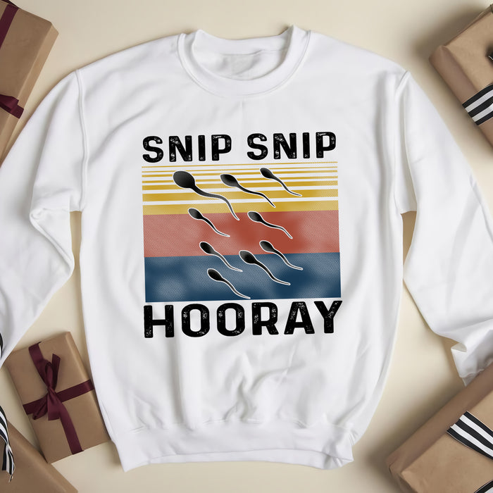 Snip snip hooray - funny sweatshirt gifts christmas ugly sweater for men and women