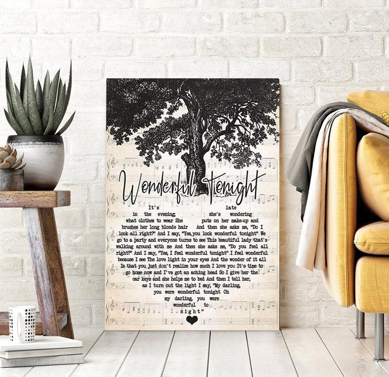Wonderful Tonight - She's wondering what clothes to wear, Gift for Her Canvas, Gift Idea