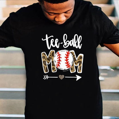 Teeball Mom Leopardball Mom Mother's Day 2021 Shirt