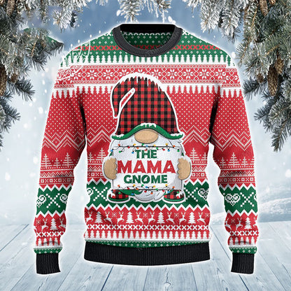 The Mama Gnome Christmas Gift Ugly Sweater, Christmas Ugly Sweater, Christmas Gift, Gift Christmas 2024
