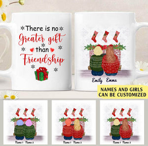 There is no greater gift than friendship personalised gift customized mug coffee mugs gifts custom christmas mugs