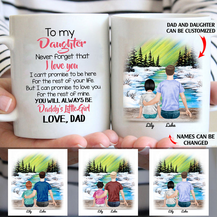 To My Daughter You Will Always Be Daddy's Little Girl personalised gift customized mug coffee mugs gifts custom christmas mugs