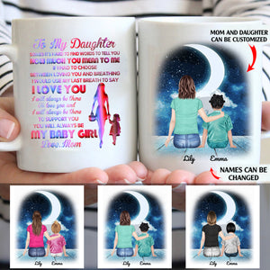 To my daughter you will always be my baby girl personalised gift customized mug coffee mugs gifts custom christmas mugs