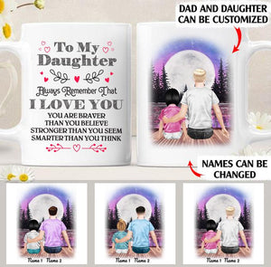 To my daughter always remember that I love you personalised gift customized mug coffee mugs gifts custom christmas mugs, gift for Daughter