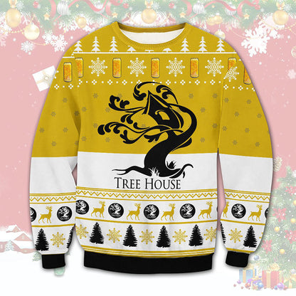 Tree House Brewing Christmas Ugly Sweater, Christmas Ugly Sweater, Christmas Gift, Gift Christmas 2024