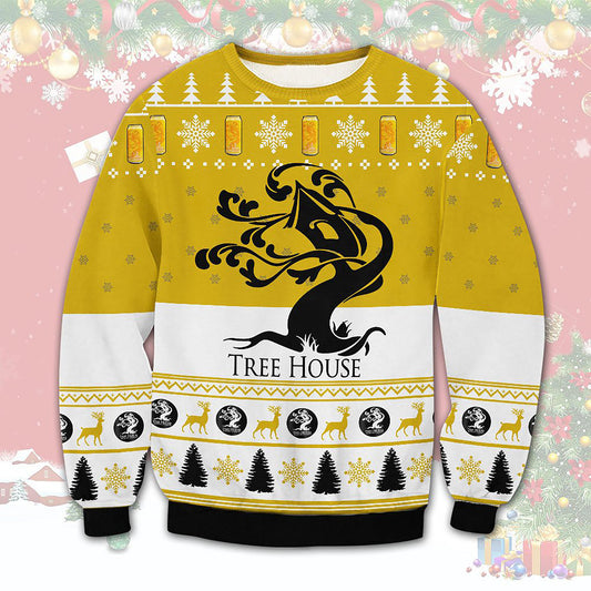 Tree House Brewing Christmas Ugly Sweater, Christmas Ugly Sweater, Christmas Gift, Gift Christmas 2024