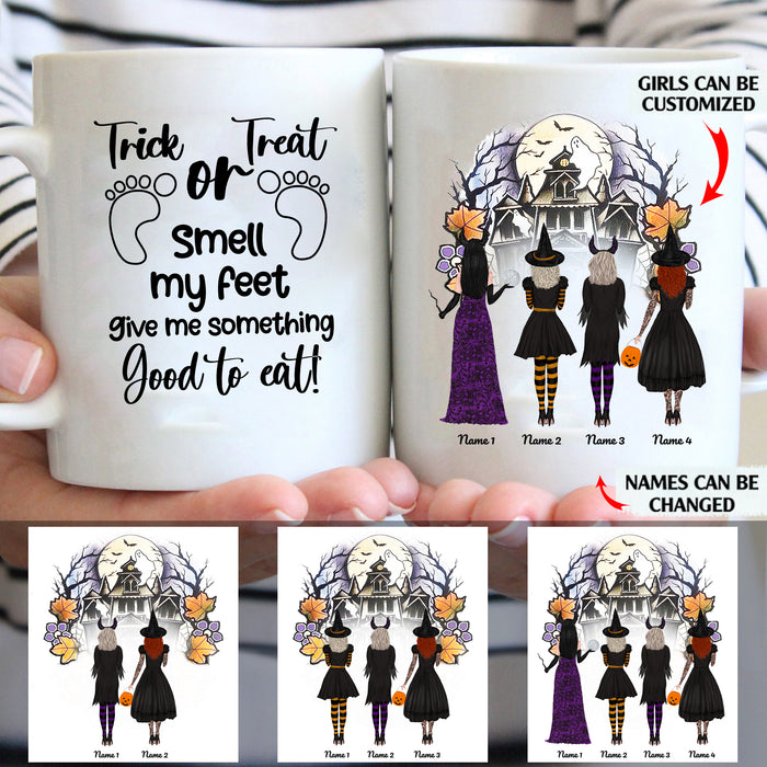 Trick Or Treat Give Me Something To Eat personalised gift customized mug coffee mugs gifts custom christmas mugs