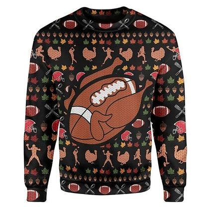 Turkey Ugly Christmas Sweater, Christmas Ugly Sweater, Christmas Gift, Gift Christmas 2024