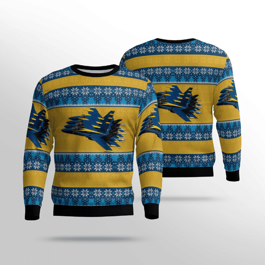 USN Blue Angels Christmas Ugly Sweater, Christmas Ugly Sweater, Christmas Gift, Gift Christmas 2024