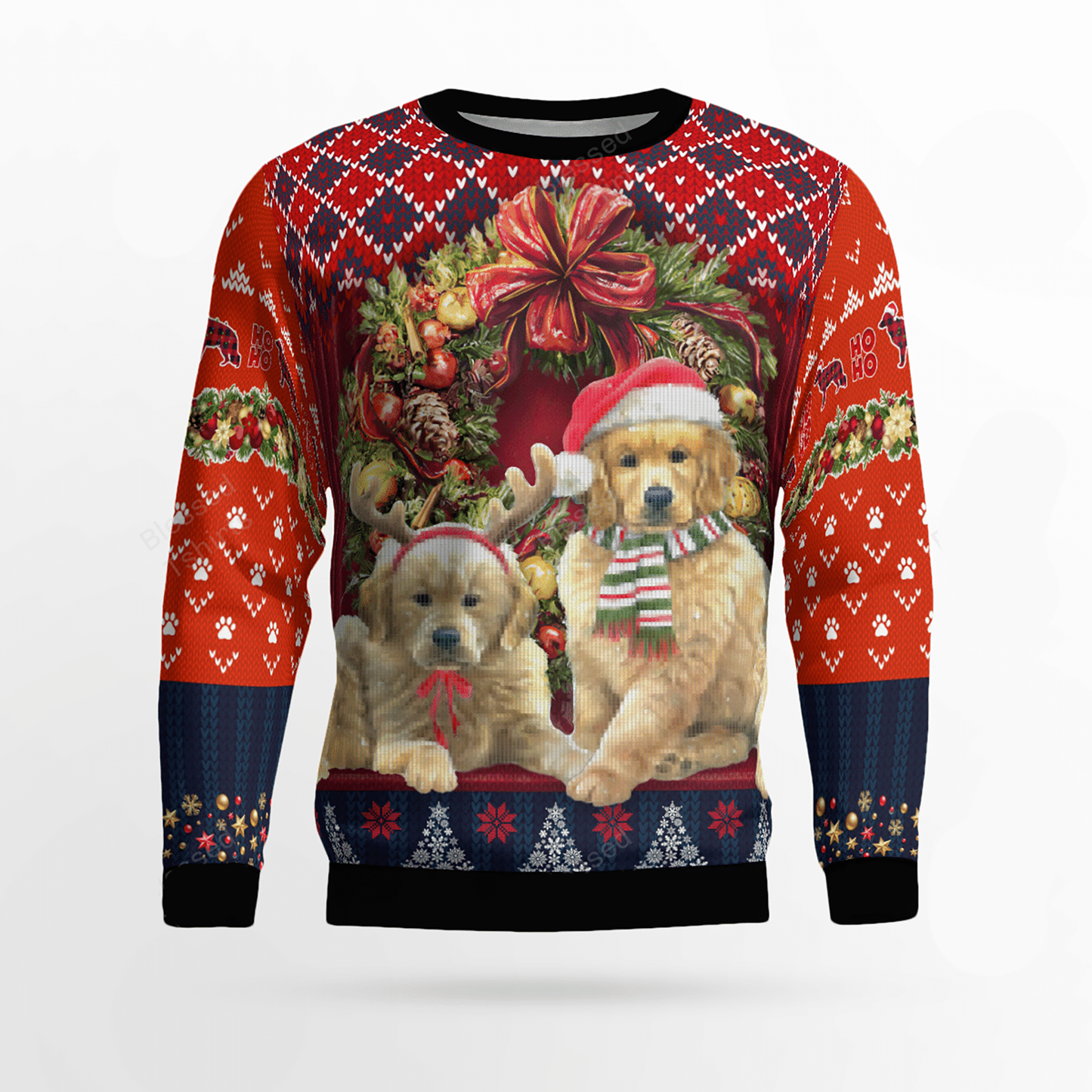 Ugly Christmas Sweater Christmas Golden Retriever, Christmas Ugly Sweater, Christmas Gift, Gift Christmas 2024
