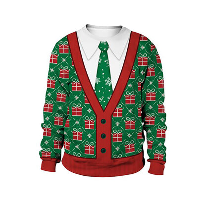 Uniform Pattern Christmas Sweater, Christmas Ugly Sweater, Christmas Gift, Gift Christmas 2024