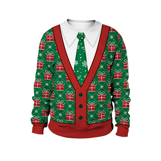 Uniform Pattern Christmas Sweater, Christmas Ugly Sweater, Christmas Gift, Gift Christmas 2024