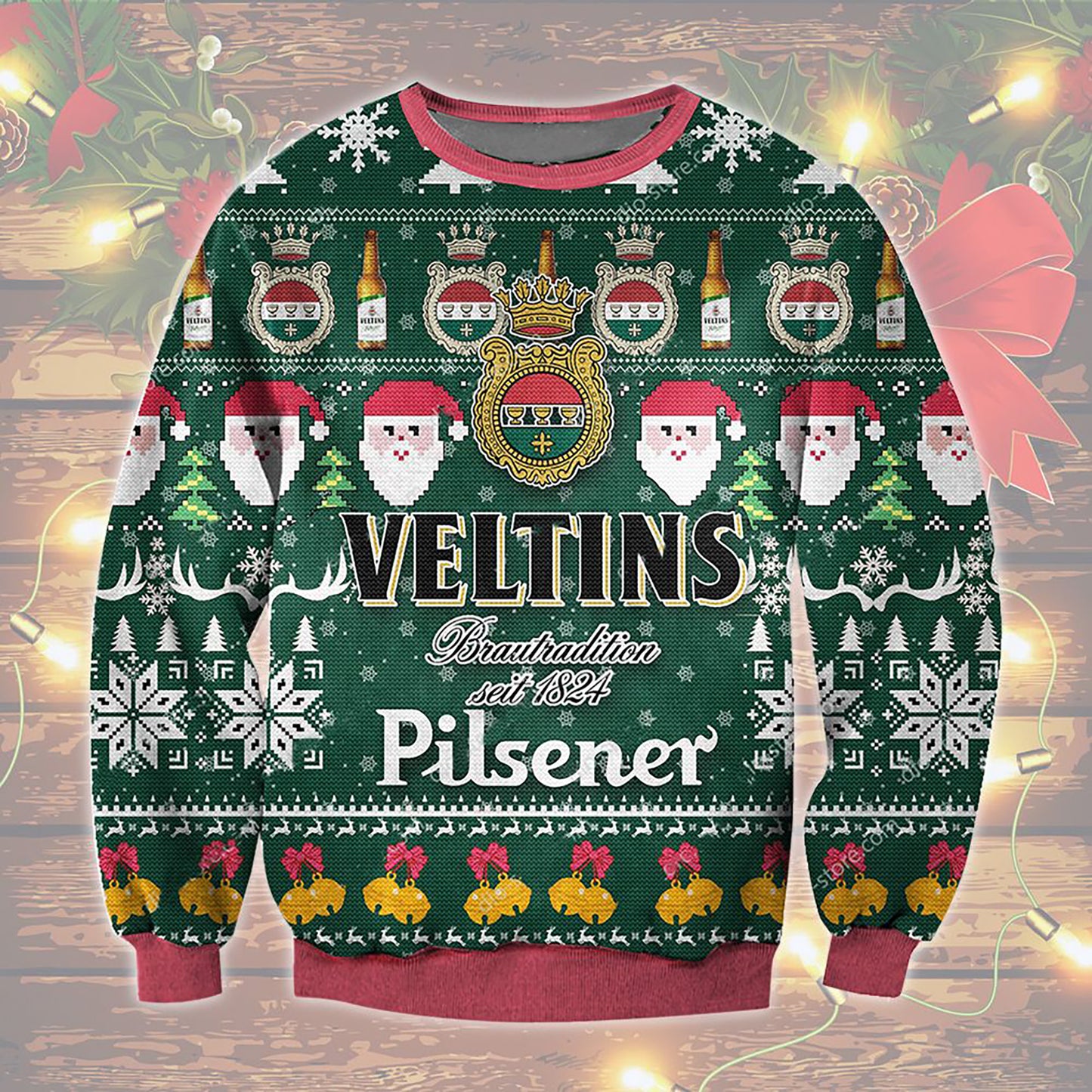 Veltins Pilsener Beer Brautradition 1824 Ugly Sweater, Christmas Ugly Sweater, Christmas Gift, Gift Christmas 2024