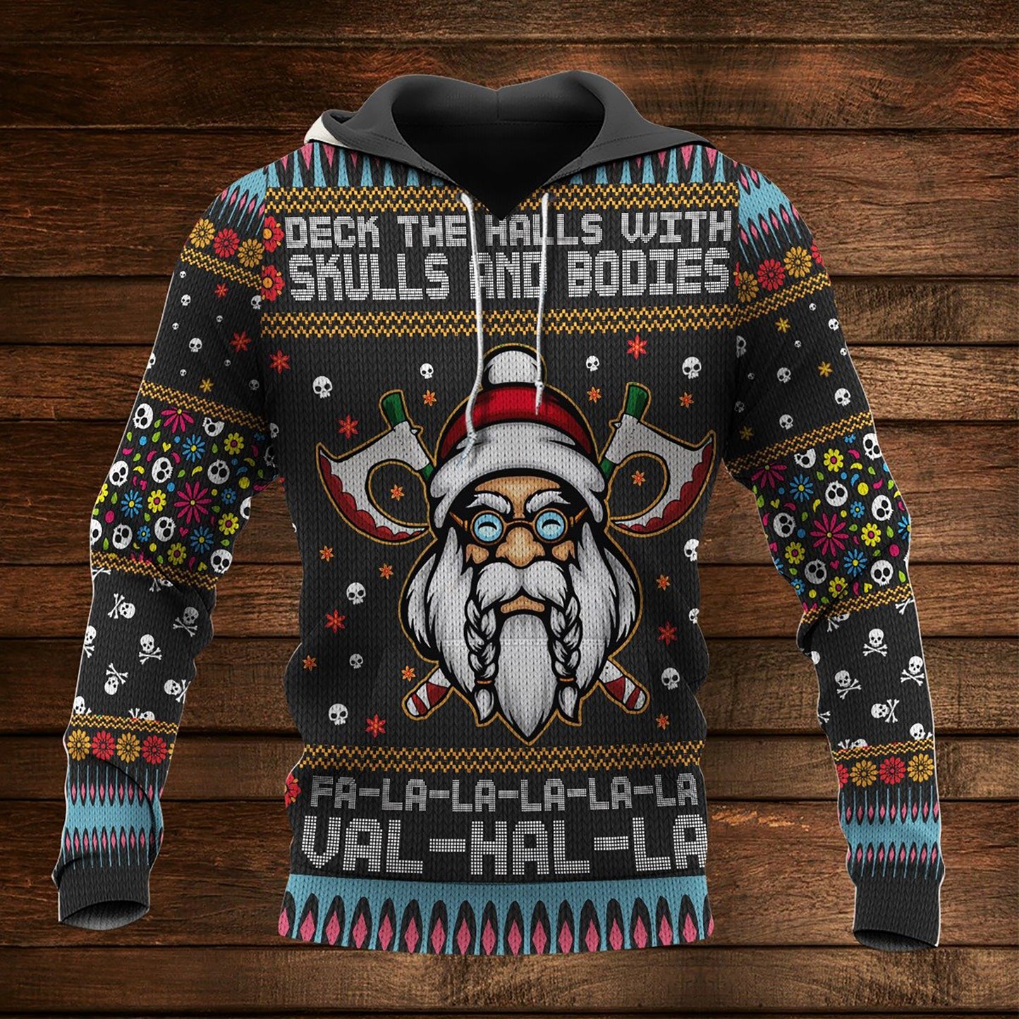 Viking Merry Xmas Valhalla Hoodie 3D, Christmas Ugly Sweater, Christmas Gift, Gift Christmas 2024