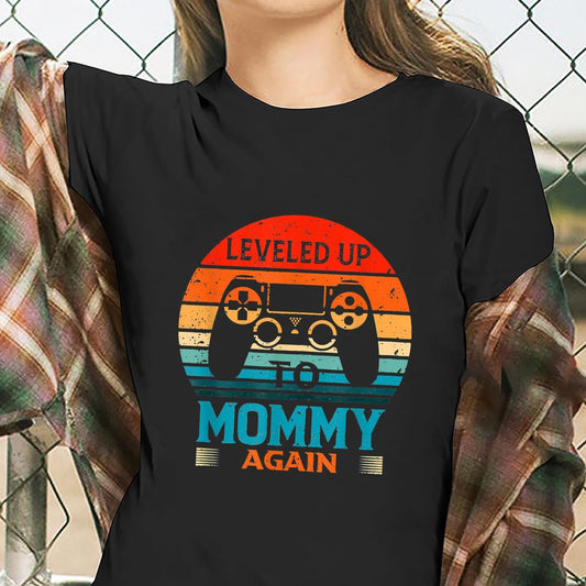 Vintage Leveled Up To Mommy Again Mother's Day 2021 Shirt
