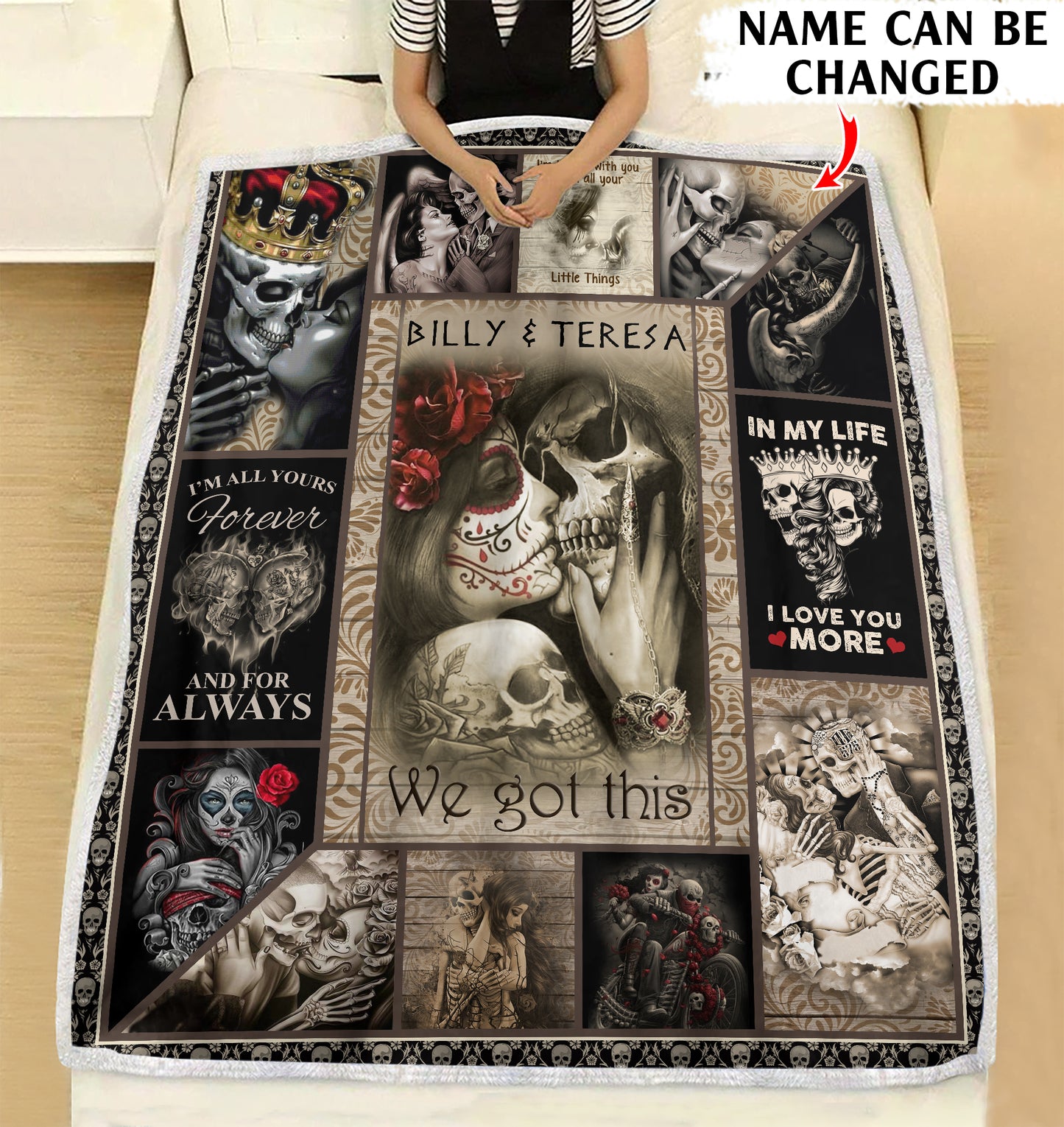We got this - to my only love I'm all yours forever and for always personalized fleece blanket gifts custom christmas blanket
