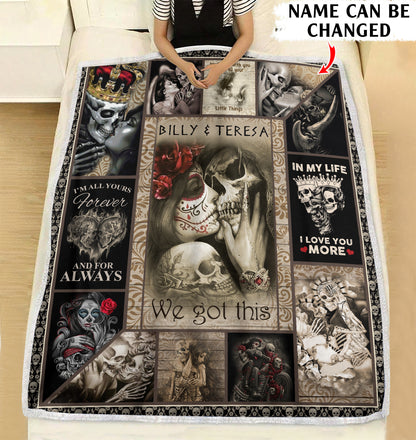 We got this - to my only love I'm all yours forever and for always personalized fleece blanket gifts custom christmas blanket