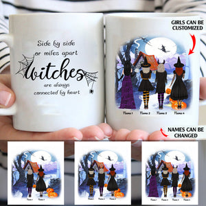 Witches are always connected by heart personalised gift customized mug coffee mugs gifts custom christmas mugs