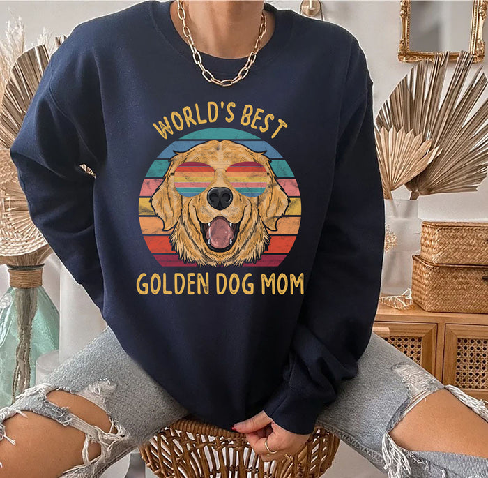 Worlds Best Golden Retriever Dog Mom Gifts Sweatshirt