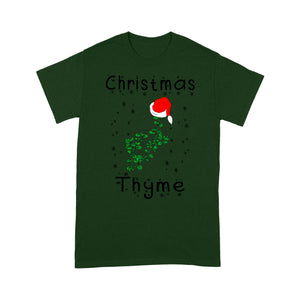 Funny Christmas Gift - Christmas Thyme Christmas Theme Pun  Tee Shirt Gift For Christmas