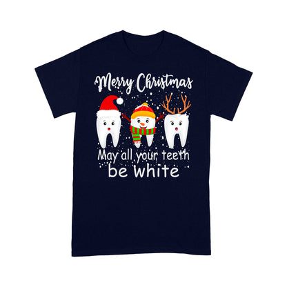 Frohe Weihnachten können alle Ihre Zähne weiß sein lustige T-Shirt Geschenk T-shirt T-Shirt Geschenk für Weihnachten