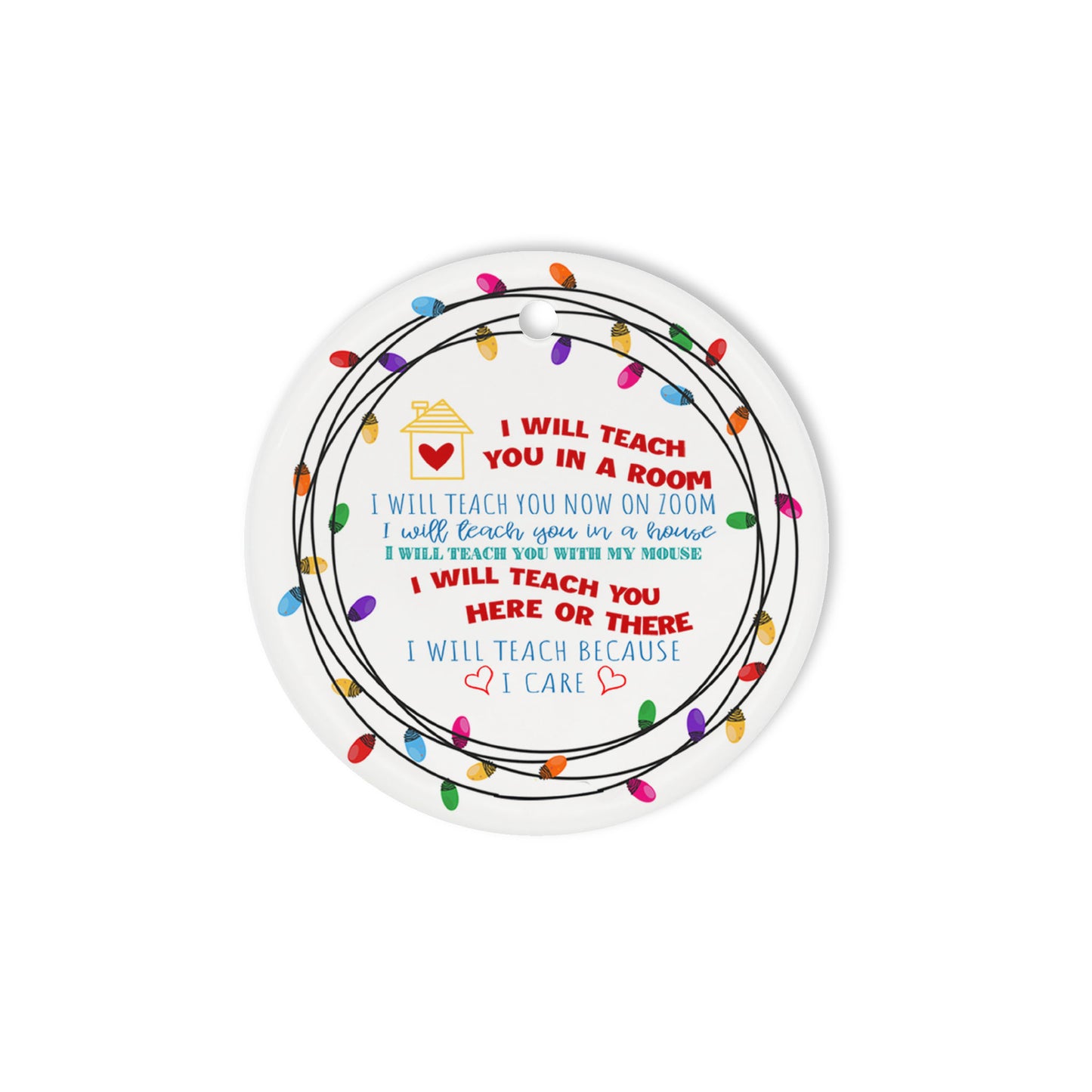 Circle Ornament (2 sided)