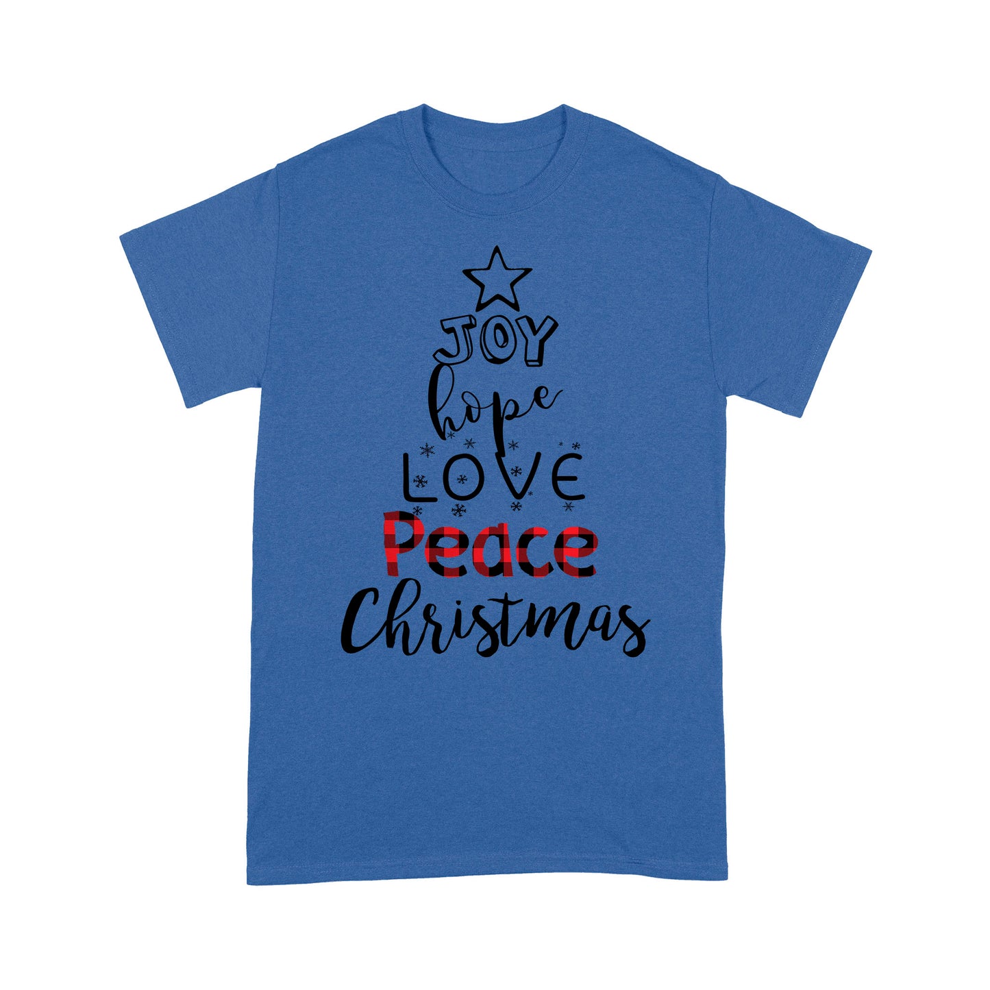 Joy Peace Love Hope Christmas Matching Family Gift Tee Shirt Gift For Christmas