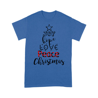Joy Peace Love Hope Christmas Matching Family Gift Tee Shirt Gift For Christmas