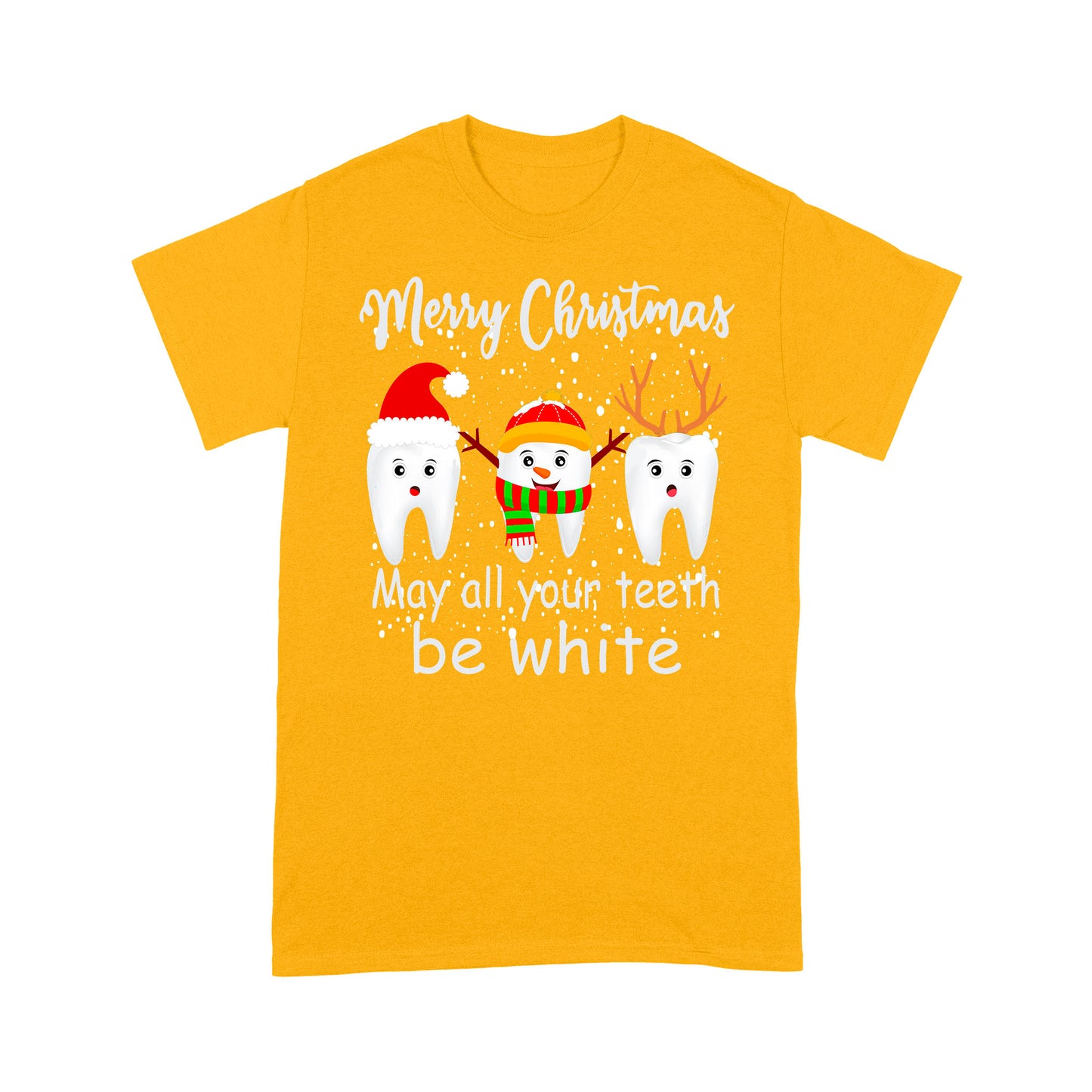 Frohe Weihnachten können alle Ihre Zähne weiß sein lustige T-Shirt Geschenk T-shirt T-Shirt Geschenk für Weihnachten