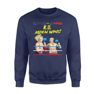 Biden Wins Biden 46 Elected Celebrate Biden 46th President - Funny sweatshirt gifts christmas ugly sweater for men and women