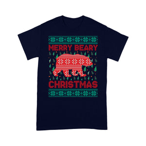 Funny Christmas Outfit - Merry Beary Christmas  Tee Shirt Gift For Christmas