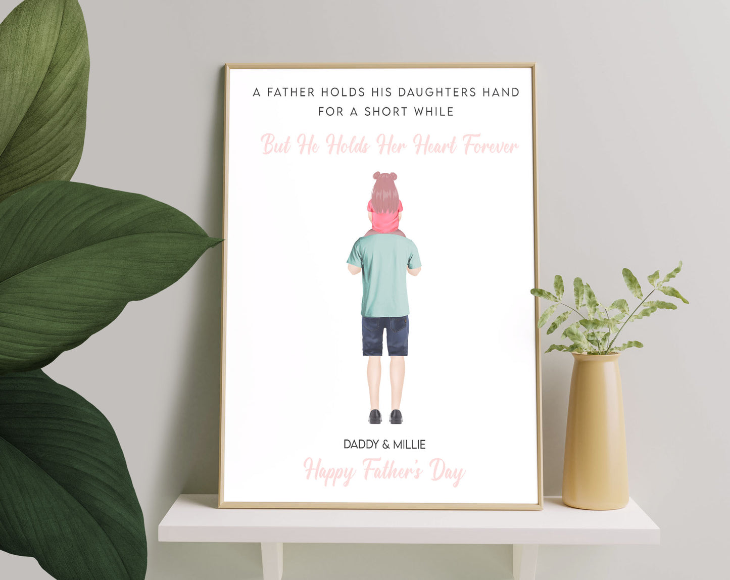 Personalized Picture Daddy gift from daughter, Fathers day print, First Fathers day gift, Personalised Print, Gift for Fathers Day, Gift for Step Dad