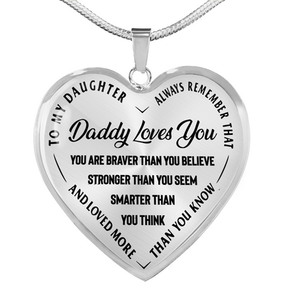 Daddy Loves You Necklace